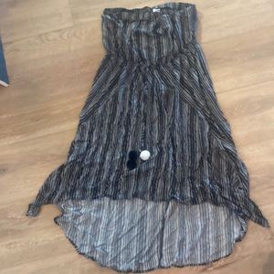 Black and white strapless sundress size XL